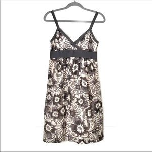 Vince Silk Blend Floral Print Mini Dress